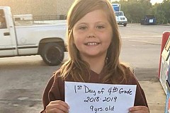 A 9 ans, elle meurt dans un accident le jour de sa rentrée, 10 minutes après cette photo