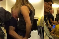 Un couple a des relations sexuelles dans un avion - vidéo