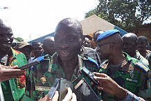 Le Général Sékou Touré à Bouaké pour exprimer la compassion de l’armée aux victimes de la mutinerie