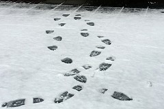 France: Les cambrioleurs trahis par leurs traces de pas dans la neige