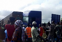 Accident à Marcory-Bietry : Un train et un gros camion rentrent en collision