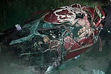 Tiébissou : Une violente collision entre un car et véhicule de particulier fait 54 victimes